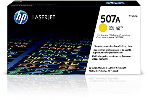 HP 507A (CE402A) Gelb Original Toner für HP Laserjet Enterprise M551, Color M575, Pro 570, 6.000 Seiten