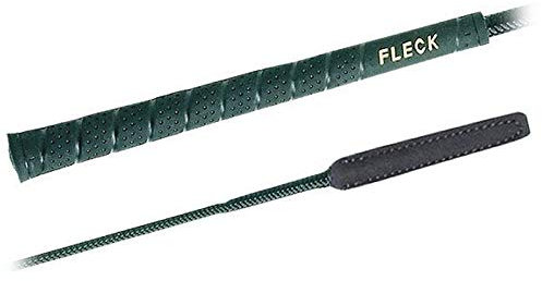 Fleck Reitgerte mit Lederzunge Griff Größe/Farbe 140cm / schwarz