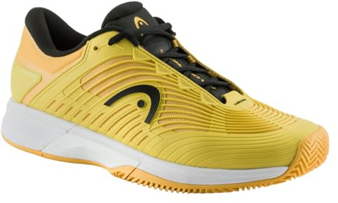 HEAD Revolt Pro 4.0 Clay Men Tennis Shoe, Black/Red, 9.5