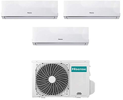 Condizionatore Climatizzatore Trial Split Inverter Hisense New Comfort 9000+12000+12000 9+12+12 Btu A++ 3AMW70U4SAD1