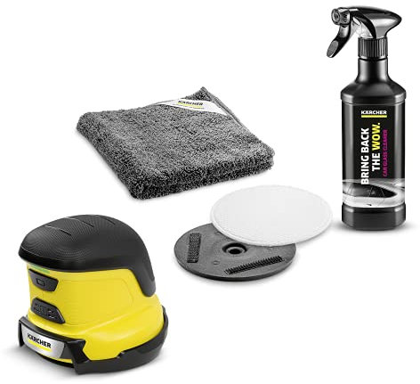 Kärcher EDI 4 elektrischer Eiskratzer + Autoscheiben-Reinigungsset, müheloses Eisentfernen im Winter - Autoscheiben reinigen im Sommer