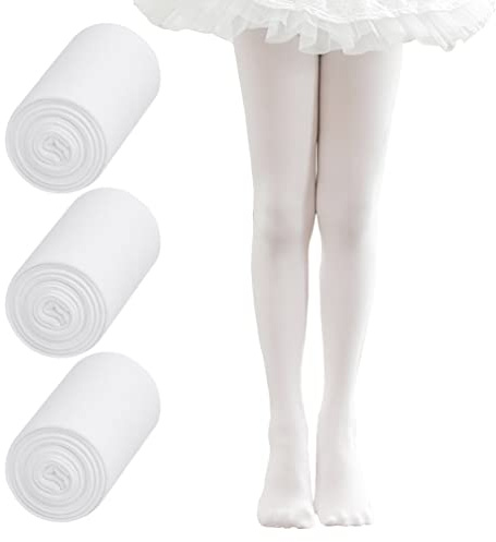 Snegyu Collant da ragazza tinta unita per danza e balletto per bambina e ragazze 60D leggings opachi sottili microfibra collant per scuola per 10-12 anni