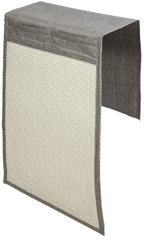 HOME FOOTPRINT - Kratzschutz Sofa Katze mit 2 Taschen und Klettverschluss - Kratzteppich Katze mit Organizer und Klettverschluss - Grauer Kratzmatte Pferd (Hellgrau)