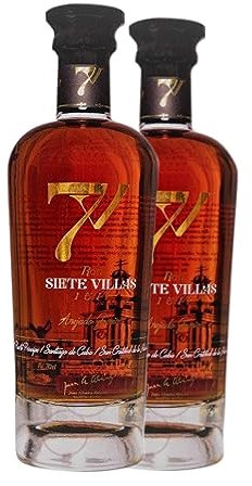 Ron Siete Villas Añejado 70 cl (Caja de 2 Botellas de 70 cl)