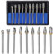 Faankiton 10PCS Tungsten Carbide Rotary Burrs, Carbide Die Grinder Bits Compatible with Dremel, Metal Grinding Bit, Wood Carving Drill Bit, Rotary Burr Drill Bit, Die Grinder Bits Rotary File