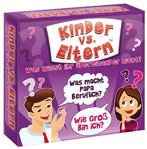 Kinder vs Eltern Spiel Was Wisst ihr Übereinander Nicht Gesellschaftsspiele ab 6 Jahre Brettspiele Familienspiele Kartenspiele Kinderspiele Familienquiz Partyspiele Quiz Spiel | 54 Karten | 216 Fragen