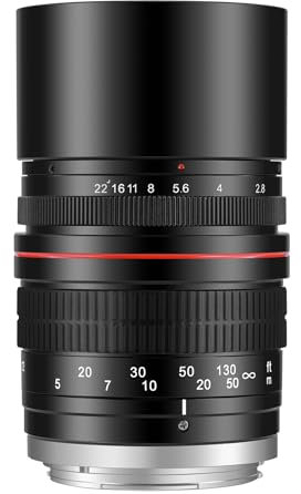 JINTU EF 135mm f2.8 Telefoto Zoom Objektiv für Canon EOS 4000D 2000D 1200D 1300D 1D 5D 6D 7D 30D 40D 50D 60D 70D 80D 90D T1i T2i T3 T3i T4 T4i T5 T5i T6 T6i T6s T7 T7i T7s T8i