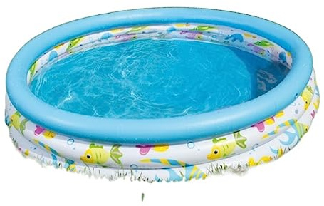 Uppblåsbar Pool Uppblåsbar pool Plaskbassäng Lek i vattnet Simhall Pooler Utomhusspel Ovanjords Sommar Trädgård