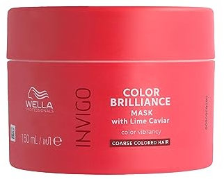 Wella Professionals Invigo Color Brilliance Mask coarse – professionelle Haarmaske für dickes, gefärbtes Haar – farbschützende Haarkur mit Vitamin E und Antioxidantien – 150 ml