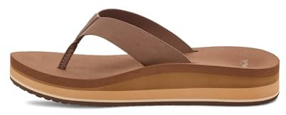 Sanuk Damen Highland Flipflop, Braun, 37 EU