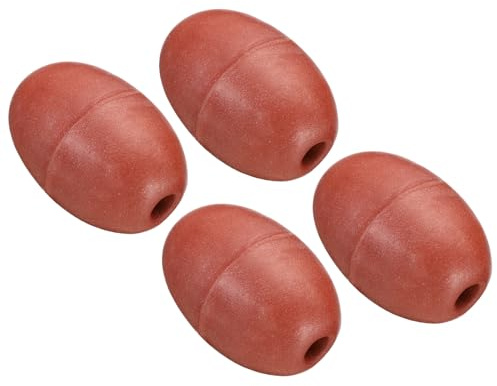 PATIKIL 3.94 x 2.36 Rope Float Buoy, 4 Pcs 190g Deep Water Floats Rope Float Buoy Great for Trail Markers Dock Floats Kayak Boats Swimming Pool, Red