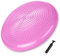Tuokay, 33cm Durchmesser Ballsitzkissen, Aufblasbar Balance-Kissen, Luftkissen, Balance Pad, mit Luftpumpe, Gleichgewichtskissen für aufrechte Haltung, Fitness, Reha, Balance & Krafttraining (Rosa)