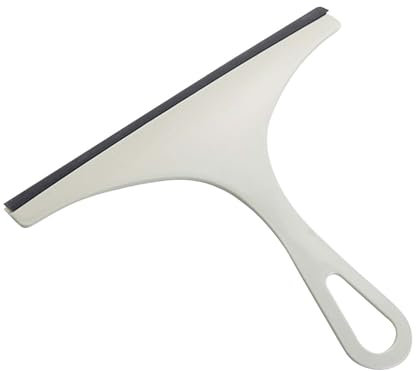 Weicher Glasschaber, Haushaltsglasschaber, Badezimmerfliesen-Bodenschaber, Fensterreinigungsschaber OtJ458 (White, 19x22)