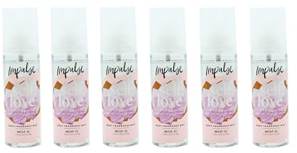 Impulse Self Love Rose Quartz Body Fragrance Mist, Mist-ic Collection, 150ml, Pack of 6