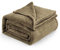 Bedsure Fleece Blanket for Bed - Soft Cosy Fluffy Throw Blankets, Warm Large Throws for Audlts, Camel, 220x240 cm
