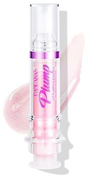 Plumping Lip Oil With Chili Extract - Clear Pink Instant Plumper Lip Gloss, Hydrating & Nourishing Tinted Lip Balm Liquid Lipstick for Day & Night Moisturizing Lips (02#)