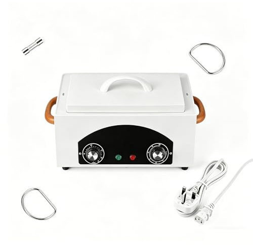 HeavenBird High Temperature Metal Tool Cleaning Box Dry Heat Sterilizer with Timer Manicure Pedicure SPA Salon Barber Equipment for Dentist Clinic Lab Sundry Beauty Hair Cut Nail Metal Tools
