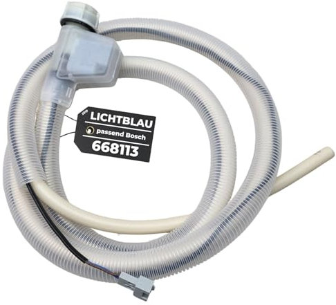 LICHTBLAU Elektrischer Aquastop Schlauch I 668113 I BITRON Typ 88 I 1,68m für Bosch Siemens Geschirrspüler SuperSilence iQ300 iQ500 iQ700 Sicherheitszulaufschlauch 3/4 Zoll 00668113