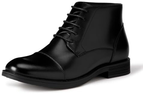 Amazon Essentials Men's Cap Toe Dress Boots, Black, 13