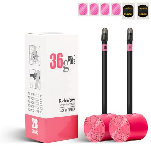 RideNow 36 g TPU-rör Renncykel 700x18/23/25/28/30/32C Ultralätt, 2-pack