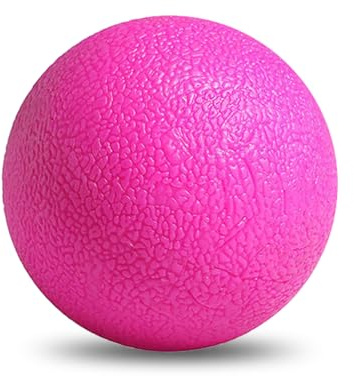 GOGO Massage Lacrosse Ball for Physical Therapy, Myofascial Release, Yoga Deep Tissue, Trigger Point, Muscle Soreness (Hot Pink)
