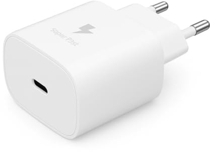 Caricabatterie USB-C 25W – Ricarica Rapida per Smartphone, Laptop e Tablet – Compatibile MacBook, iPhone, Samsung e Altri Dispositivi USB-C – Compatto e Portatile