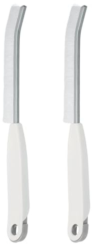 sourcing map 2 cepillos de limpieza para grietas, cepillo de cerdas duras para ordenar espacios estrechos, suministros de limpieza profunda para fregadero de cocina, inodoro, baño, bañera, hogar