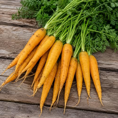 Semi di Carota Loberricher – 500 Semi Varietà Giallo Arancio, Ortaggio da Orto Dolce e Croccante – Ideale per Coltivazione in Giardino, Orto e Vaso – Lobberricher Facile da Coltivare