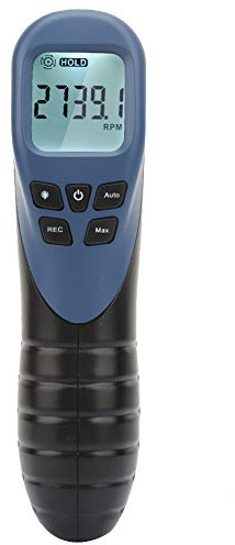 Digital Tachometer, Beröringsfri, 2.5-99999 RPM, Mätavstånd 50-500mm, 9V, Handhållen, Noggrannhet ±0.02%+1