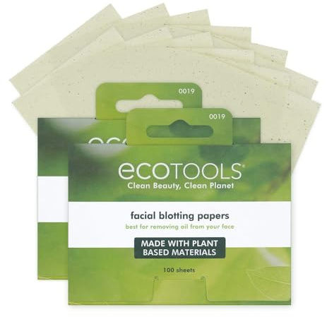 EcoTools Natural Oil Absorbing Facial Blotting Papers for Face, 200 Count