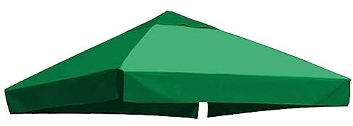 Katutude Auvent de Rechange, 3 X 3 M Toit de Remplacement pour Pavillon de Jardin Toile de Toit Rechange Imperméable Toit de Tente de Réception Auvent de Remplacement pour Pavillon Tonnelle Tente