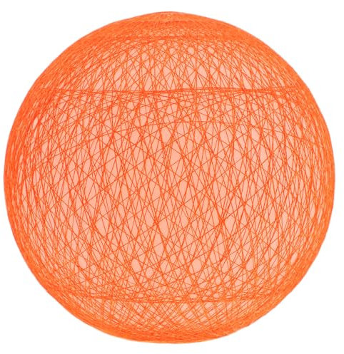 Housoutil Kunststoff- -Lampenschirm Ersatz Runde Kugelkuppel Abdeckungen Lichtglobus Lampenpfosten Für Kronleuchter Pendelleuchte Wandleuchte Orange