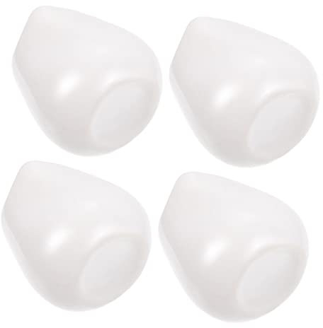 SOLUSTRE 4Piezas Tazas de Leche de Cerámica Sin Asa Jarras Pequeñas para Salsas y Bebidas Casa y Práctico para Cocinas y Restaurantes