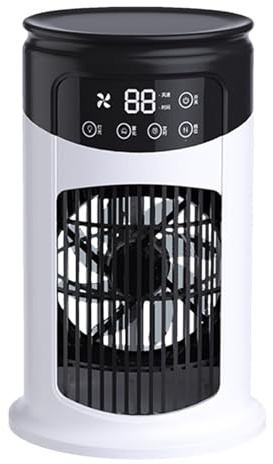 Ventola rinfrescante a 6 velocità silenziosa USB per rinfrescatore d'aria personale – Ventilatore regolabile con 6 livelli di velocità per casa, ufficio, stanza garage interno