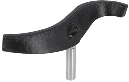 Asixxsix Soporte curvo para herramientas de torno, exclusivo soporte en forma de S de hierro fundido para torneado de cuencos, columna de 5/8 de diámetro, 16 mm