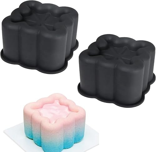 Silikonformar bakning, dessertform, cedric grolet-form, hallonmönster, mango citronform silikon chokladmousse-kakform, flexibel bakform för godis, gelé, isbitar (7)