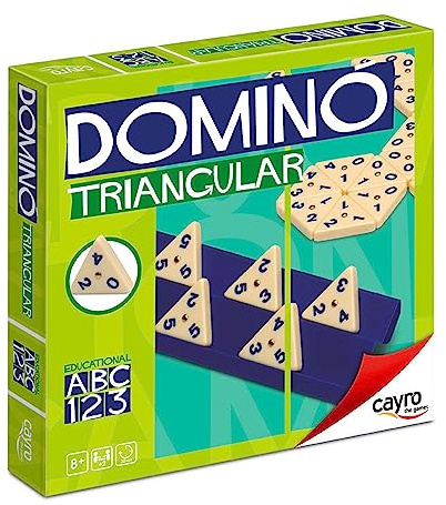 Cayro - Dominó Triangular 56 Piezas - Modelos/Colores Surtidos - Juego Clásico De Mesa - Fácil De Transportar - Divertido para Toda La Familia