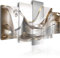 Cuadros B&D XXL - Cuadro en Lienzo Abstracto Moderno 200x100 cm - Cuadros Impresión de 5 Piezas decorativos Decoracion Decorativo para Pared modernos dormitorios de Pared - Estilo vintage a-A-0004-b-o