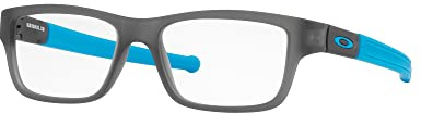 Oakley Youth Unisex Kids OY8005 Marshal XS Rectangular Prescription Eyewear Frames, Satin Grey Smoke/Demo Lens, 47 mm