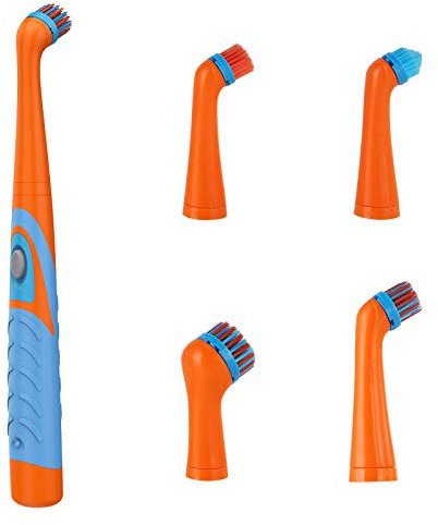 DaMohony Electric Cleaning Brush for Tile And Tub, Electric Spin Scrubber Household Cleaning Brushes with 4 Heads, Kitchen Accessories Suitable for Home, Bathroom Floor, Tub, Shower, Tile