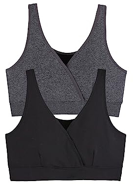 VERTBAUDETLot de 2 brassières d'allaitement sans Coutures en microfibreLot Anthracite/noirL