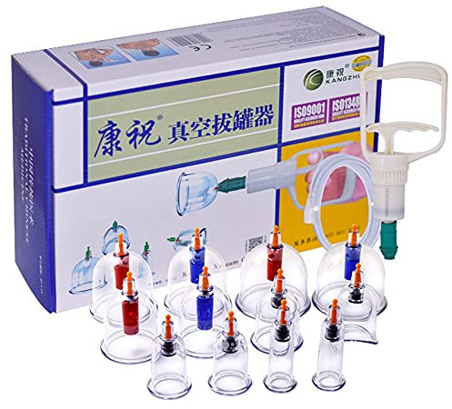 LELYFIT Profi Schröpfglas-Set - Schröpfgläser mit Vakuumpumpe - Hochwertiges Medizinisches Schröpfen mit Therapiemagneten - Professionelles Schröpfglas Gegen Verspannungen und Cellulite