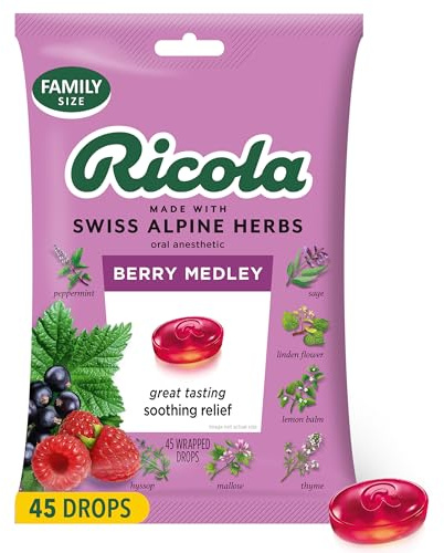 Ricola, Lozenge Berry Medley, 45 Count