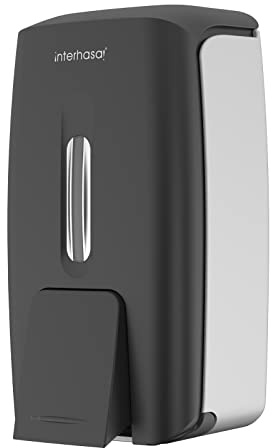 interhas! Wall Mount Manual Soap Dispenser 800ml Gel Liquid Commercial - Black