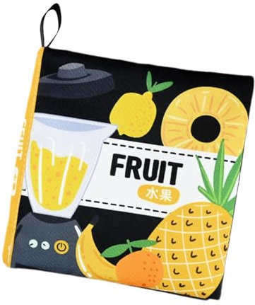 Weiches Kinderbuch, Knisterbücher für Kinder,Sinnesbuchspielzeug für Kinder - Soft Crinkle Sensory Books Lernspielzeug, wasserfestes Frühpädagogisches Spielzeug für Feiertagsgeburtstage