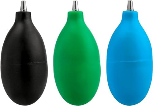 Bestgle 3 Stück Squeeze Ball Pump Duster für Hörgeräte, Mini Squeeze Ball Pump/Air Duster/Duster Ohrform Staubreiniger Luftgebläse für Hörgeräte Kameraobjektivuhr,Pump Air Blower