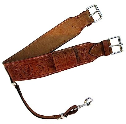 Sangle arrière en cuir lisse pour selle de cheval Western ST-007