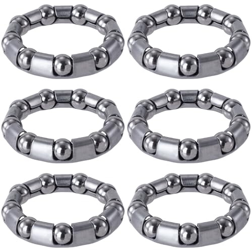 CustomyLife 6pcs 5/16 x 9 Balls Bicycle Crank Ball Bearing, Silver