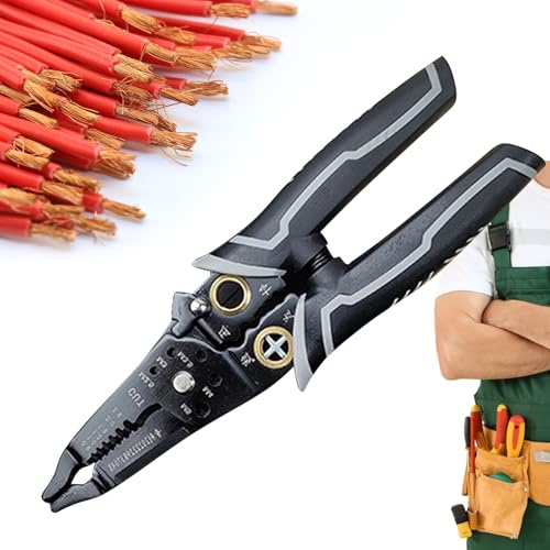 Alicates pelacables eléctricos, pinzas para cables eléctricos, herramientas de electricista para bricolaje, automoción y manualidades, con función de reparación de alambre