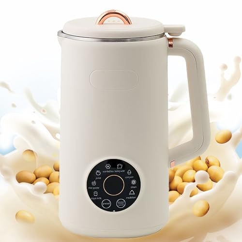Nut Milk Maker Machine 1L - 8 in 1 Soy Milk and Oat Milk Maker with LED Display, Timer, Auto-Clean, Filter-Free, Keep Warm for Homemade Milks and Porridges
